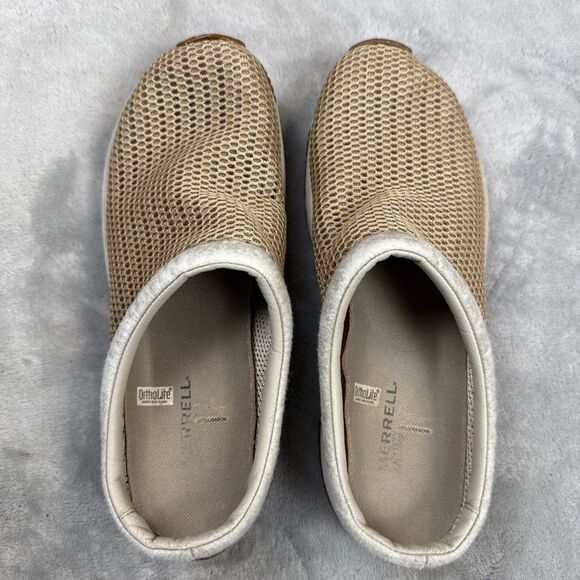 Merrell Encore Breeze II Women’s Clogs Size 9 Tan Mesh Ortholite Comfort Slip-On - Picture 5 of 10
